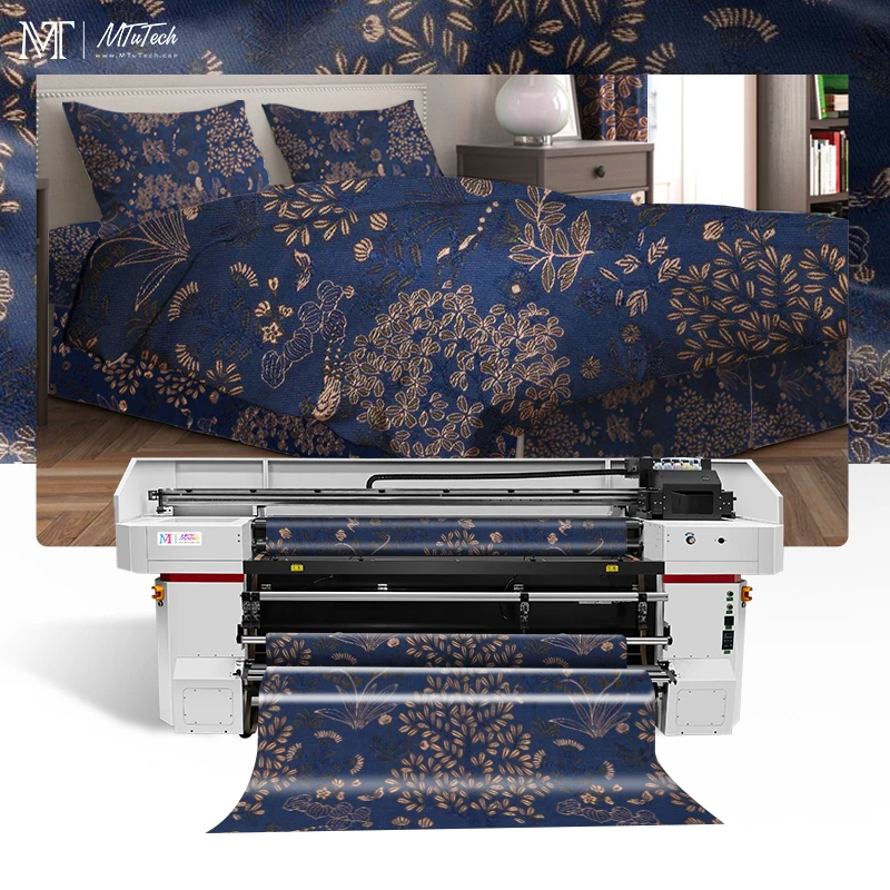 Leading Manufacturer MTuTech 2m Direct To Fabric Printer Digital Textile Printing Machine  for Flags
