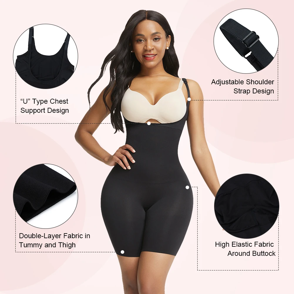 Hexin Shapewear Verified Pro HEXIN New Design Seamless Full Body Shaper Seamless Butt Lifter Tummy Control Shapewear For Women