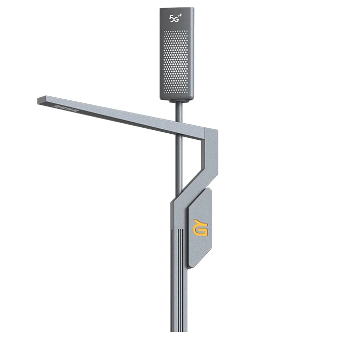 China Factory Wholesale Hot Dip Galvanized Circular CCTV Camera Pole Smart Pole Electrical Pole