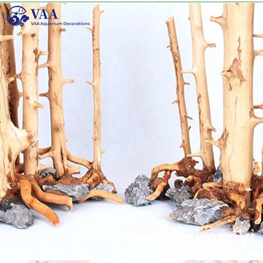 Аквариумный твердый пейзаж Азалея дерево из карящей древесины украшение манзанита аквариумное натуральный корень