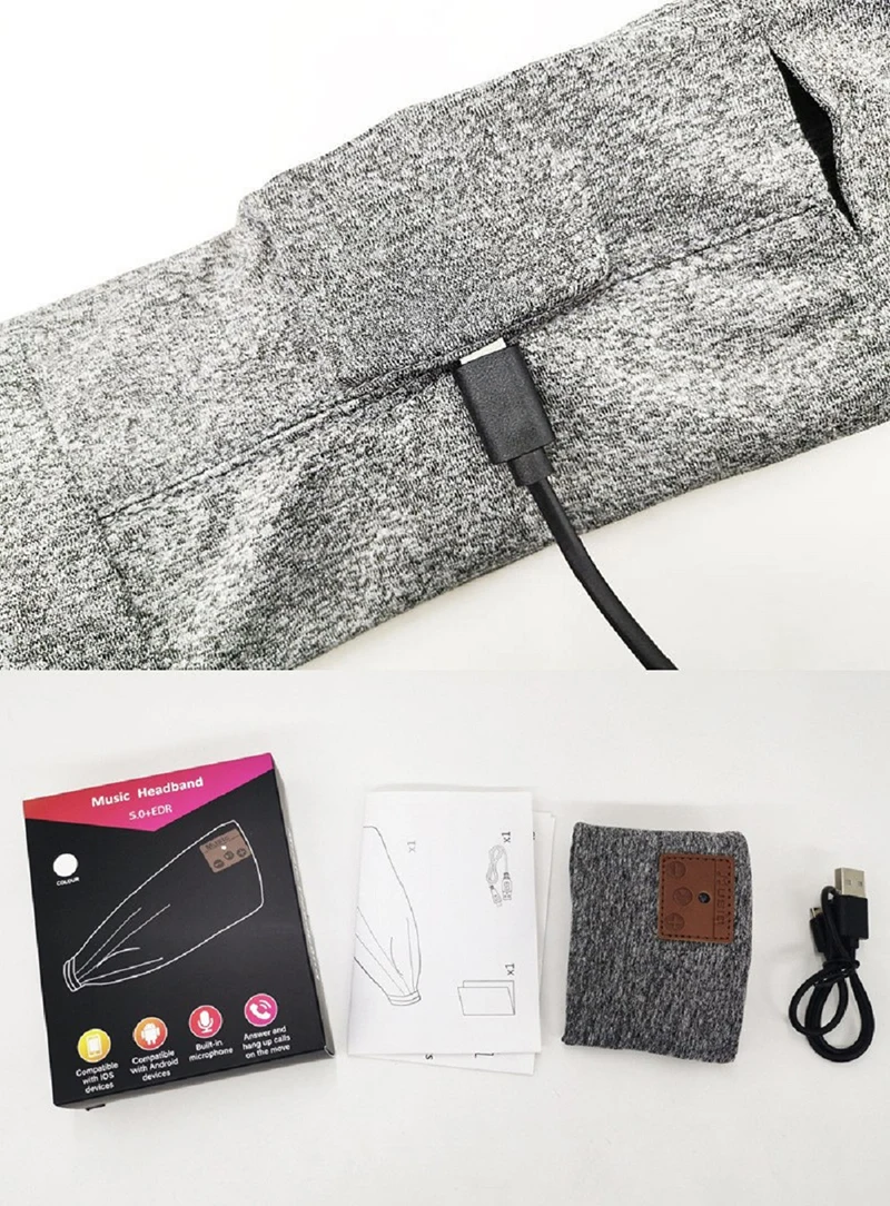 2023 New wireless sleep headband with earphones & mic