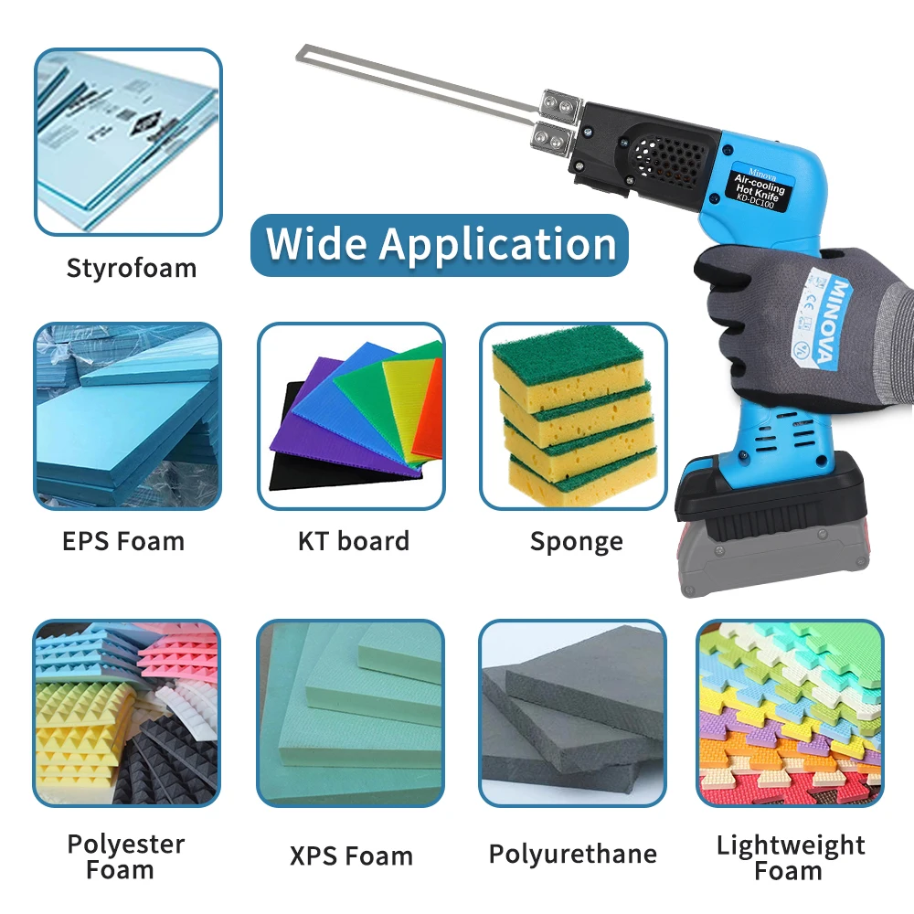 MINOVA Customized Electric Handhold XPS Die Cutting Machine Eva Thermal Eps Hot Knife Manual Foam Cutter