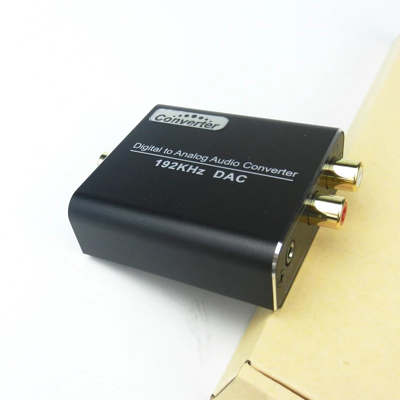 3.5mm Digital to Analog Audio Converter Amplifier Decoder Optical Fiber Coaxial Signal to Analog Stereo Audio Adapter R/L Audio