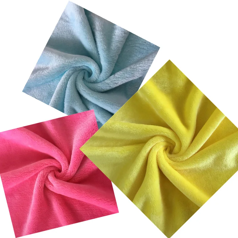 OEKO-certificated 280 gsm super soft bamboo velour DIY  fabric for reusable remover pads fabric and bamboo fitted diaper