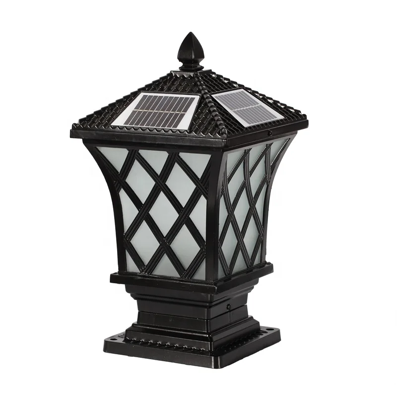 
Solar Powered Sensor Waterproof Outdoor Yard Fence Solar Led Garden Post Cap Main Gate Pillar cap Lights 