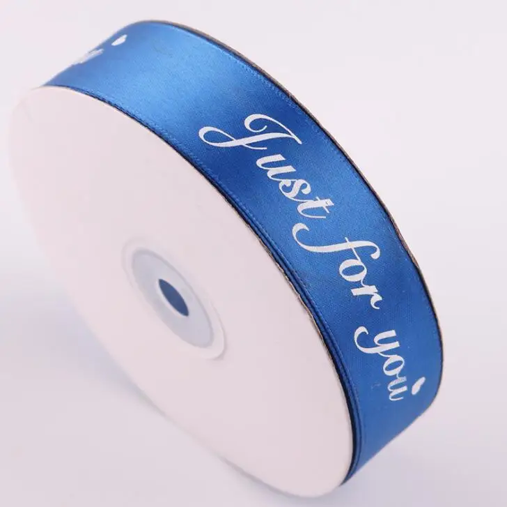 
Support Custom Valentine Wedding Print Polyester Satin Ribbon 