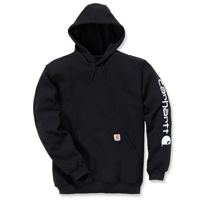 Sweatshirts men custom logo warm winter tracksuits wholesale printing basic fashion casual plain cotton pullover black hoodie