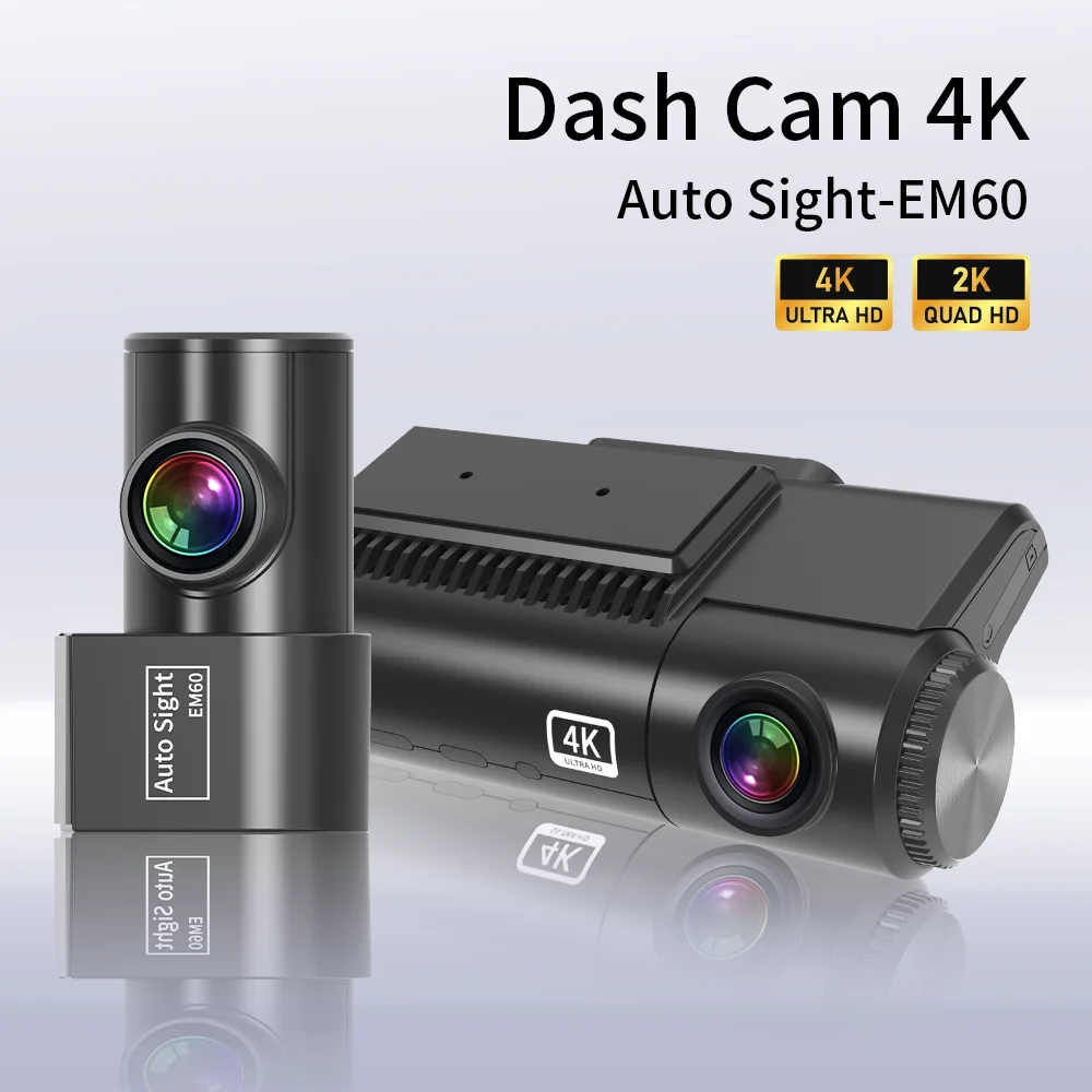 dvr for car Advanced 4K Dashcam car dash cam 2 cam Blackbox Camera for Car Recording and Auto Sight Monitoring