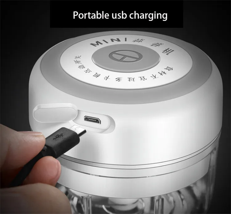 Многофункциональная мини-USB электрическая пищевая шлифовальная машина измельчитель для мяса фруктов лука