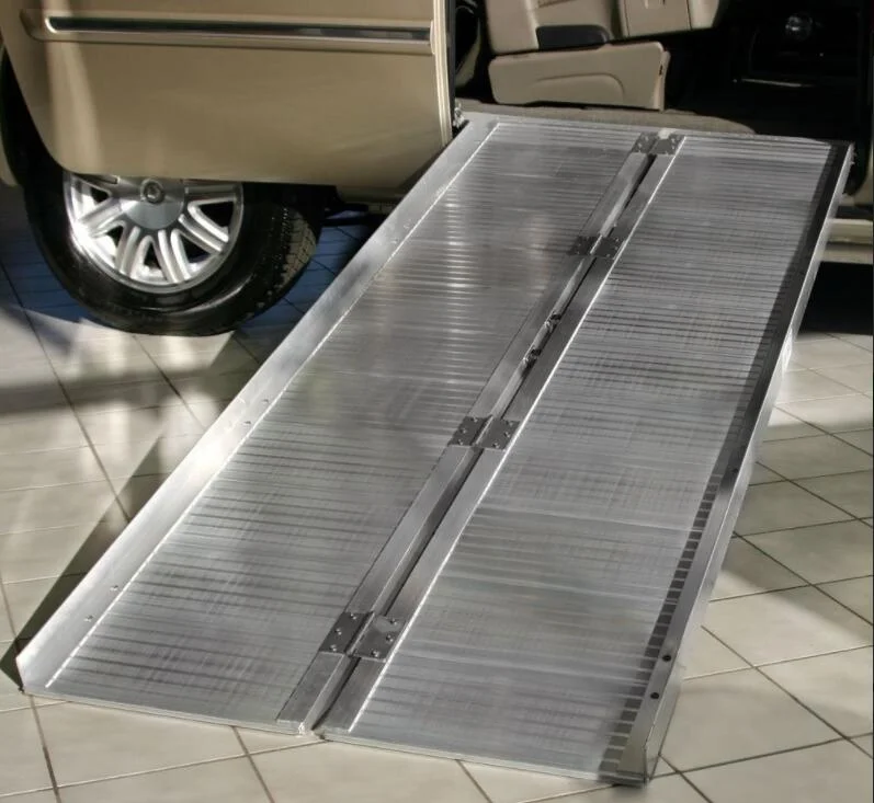 Portable bus wheelchair ramp aluminum ramp