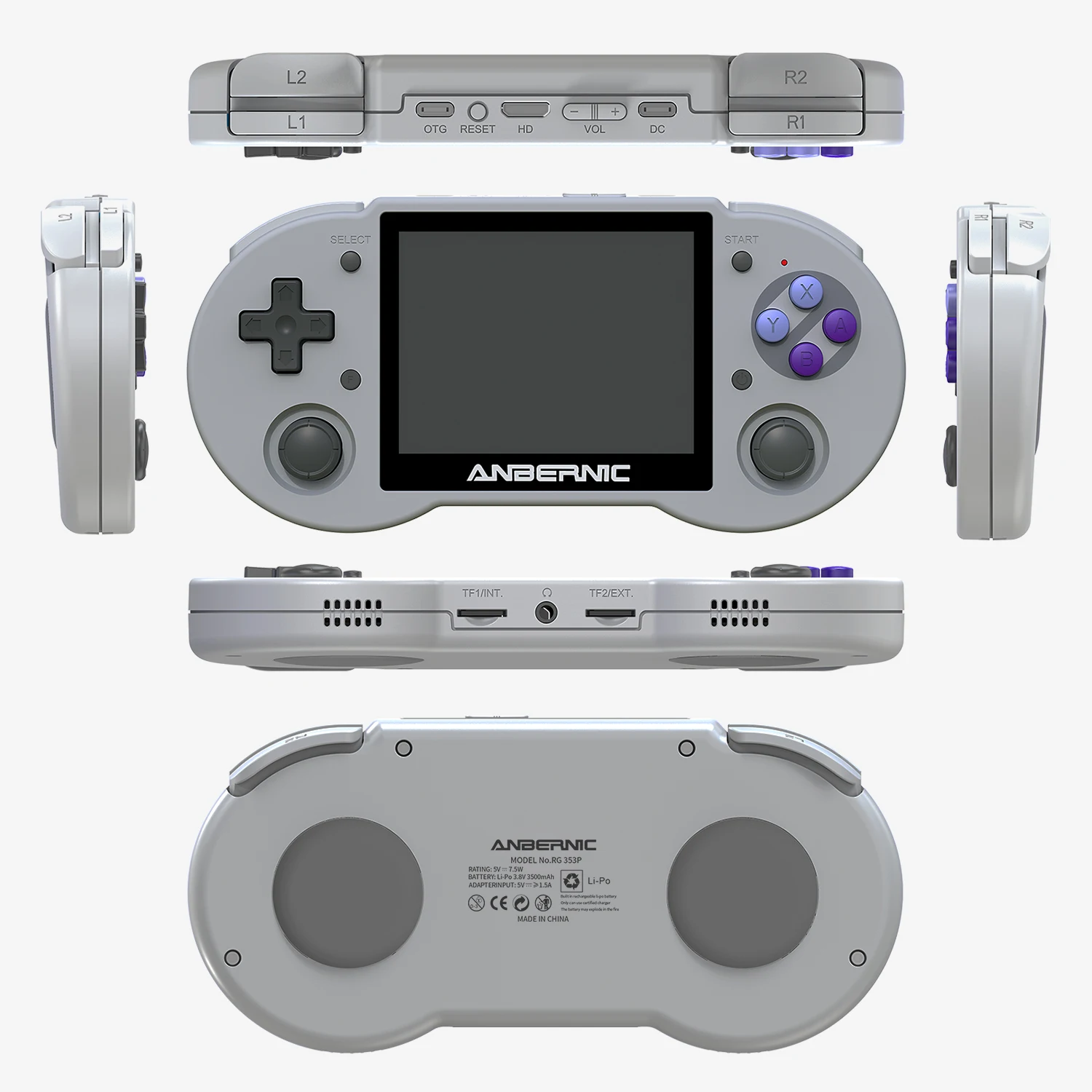 Multi-touch Screen Portable Game Console Dual OS Android Linux Handheld Video Game Player