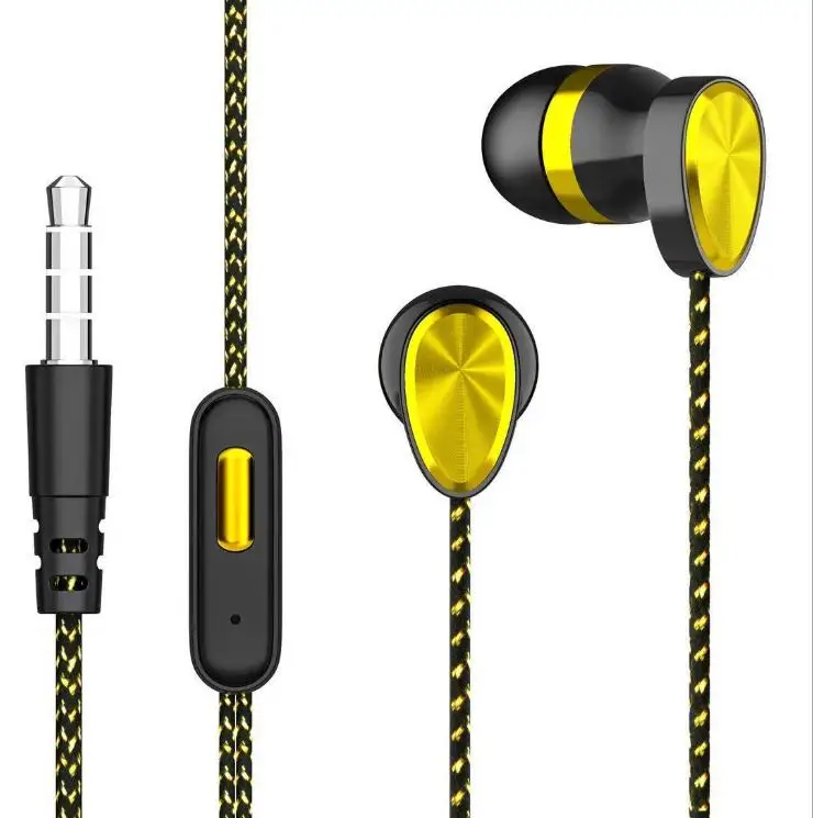 
Best Selling 3.5 mm In-Ear Headset Deep Bass Sound Headphone Electroplate Earphones for Sports 