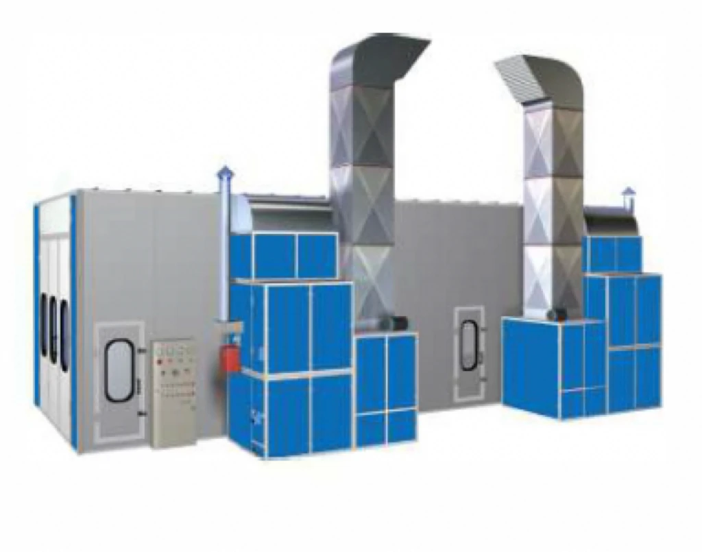 Eco-way Large Spray Booth Paint Booth for Bus Truck High Quality Environmental Protection Car Filter Heater System Bahing Oven