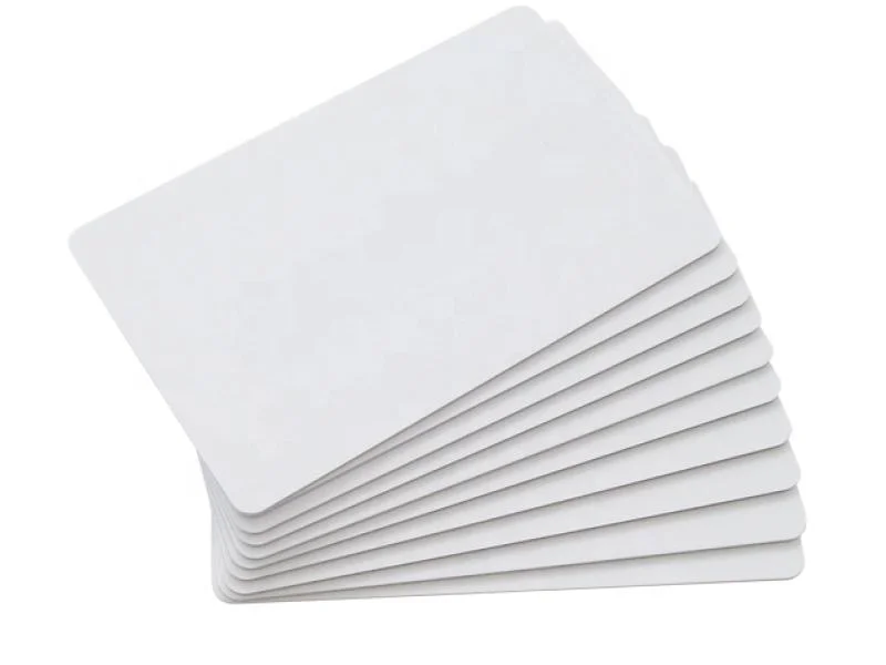 Plain white PVC cards for Thermal printers / ATM card sized thermal smart cards