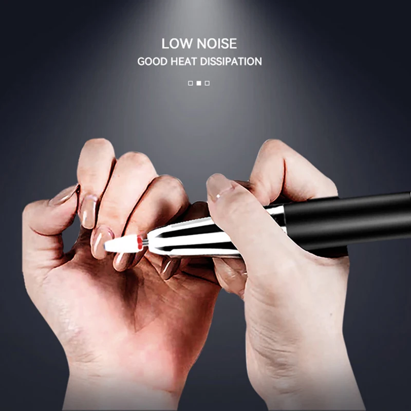 High Quality Nail Manicure Salon 48W Portable Rechargeable 350000rpm Professional Brushless Nail Drill