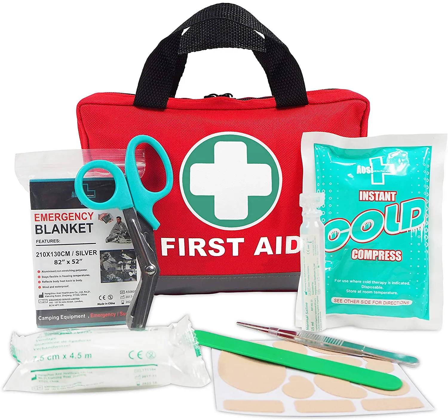
professional first aid kit Reflective Bag Design Travel, Home, Office, Car, Camping, Workplace 