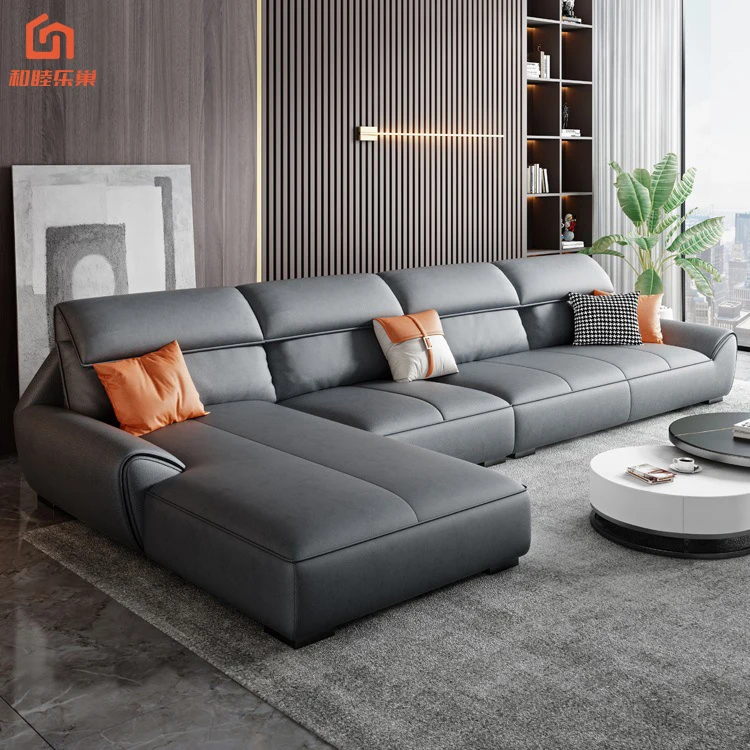 ORK Leather Sofa Set Living Room Office Sofas Modern Furniture Set With Declinable Modular Sofa and Couch