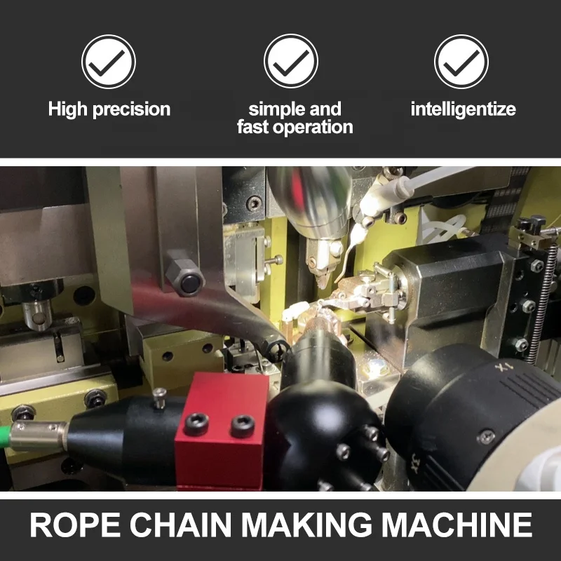 Automatic high-speed rope chain production machine