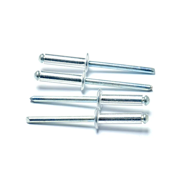 Customized All Sizes Aluminium Steel Open Type Round Head Blind Zinc Galvanize Rivet