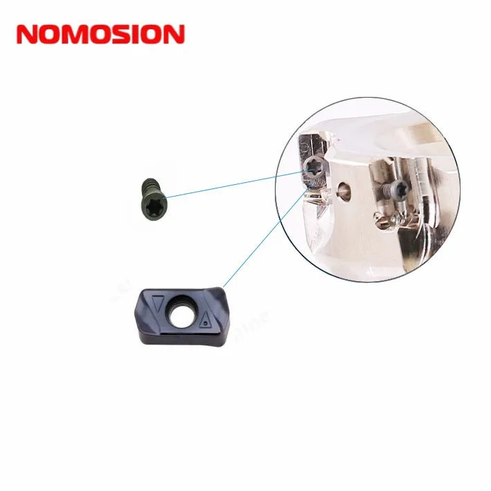 EXN double edge fast forward cutter head EXN CNC milling tools right angle shoulder end mill insert LNMU0303ZE