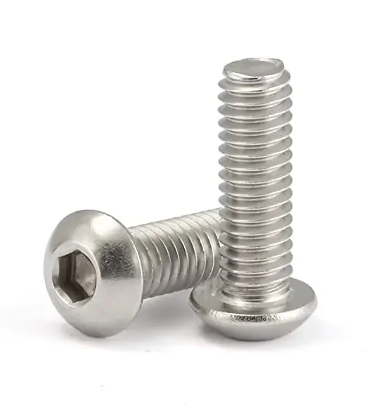 304 Stainless Steel Button Head Socket Cap Bolts M2 - M64 DIN7380 Half Round Head Bolt