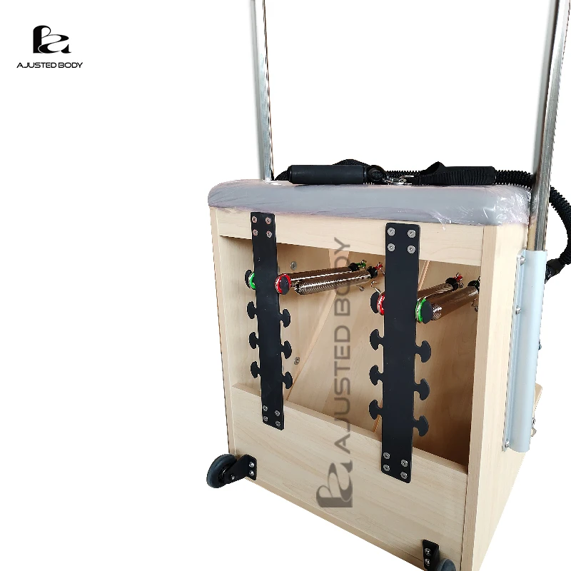 Wooden fitness stretching fitness equipment steady step chair maple wood Pilates chair stepping chair training core strength