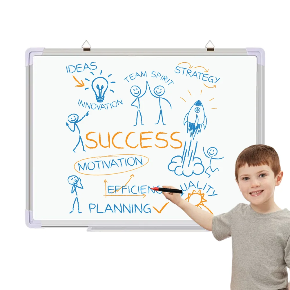High Quality Magnet Whiteboard Customized Planner Magnetic Dry Erase 60X90 90X120 Abs Corner Aluminum Frame White Board For Kids