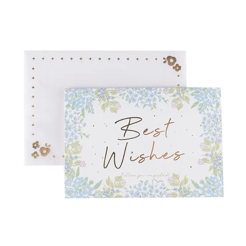 Happy Birthday Cards Thank You Cards Foldable Writable Retro Business Invitation Luxurious Business Party Accessories