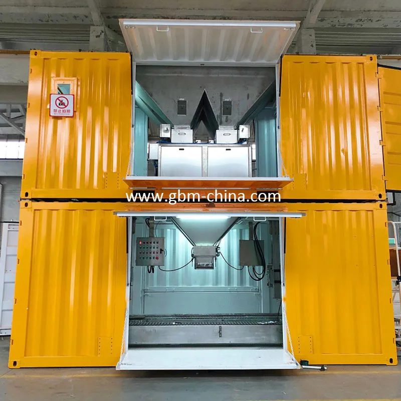 25KG 65KG Port Bulk cargo grain fertilizer mobile bagging machine