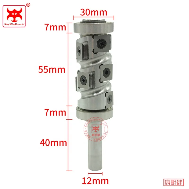 12.7mm 12mm 1/2' Shank spindle cutter for solid wood edge trimming end mill spoilboard surfacing Carbide CNC Router Bits