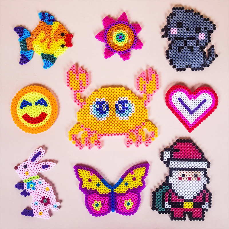 20 видов цветов Perler бисер предохранитель для рукоделия комплект малышей-5 мм Предохранитель бусины ювелирных изделий Рождественский подарок на день рождения