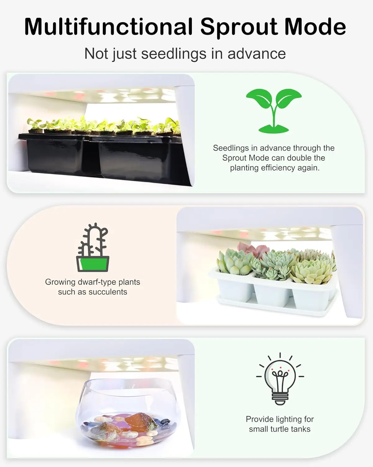 Growing System Kit 16Pods, Herb Garden with Sprout Mode Can Seedling in Advance, Indoor Garden Planter Tools for Home Office