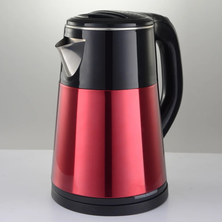 Color double-layer stainless steel electric kettle household hotel electric kettle 2.0L high-quality kettle