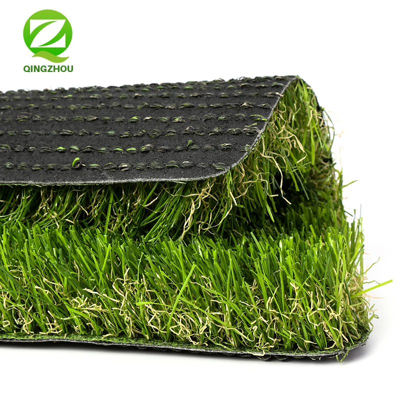 QINGZHOU L001 quality artificial grass carpet landscape outdoor synthetic grass price three color artifical grass for garden
