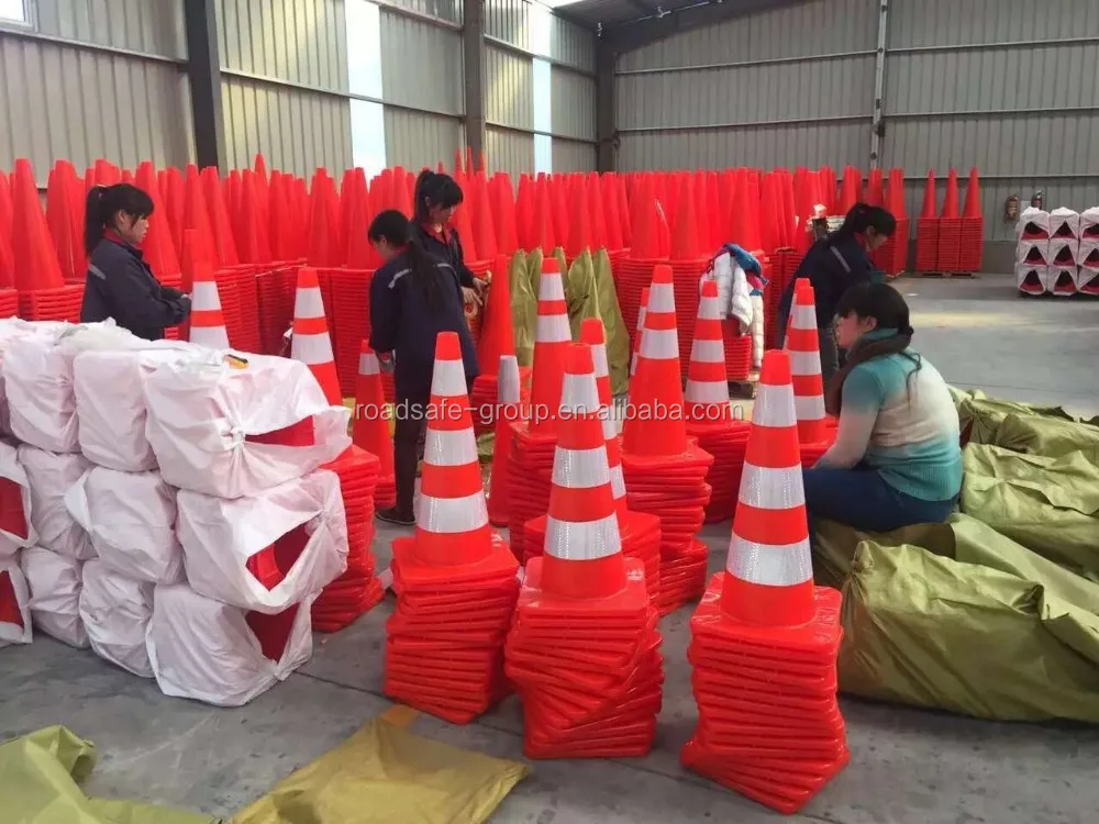 Beijing roadsafe Wholesale 30/45/70/75/90cm  orange traffic PP PVC cone supplier