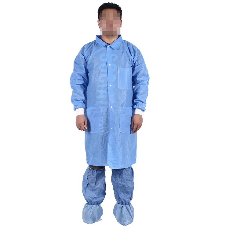 
Non-woven Medical Disposable Lab Coats Medical Uniforms Doctor Disposable Lab Coats 
