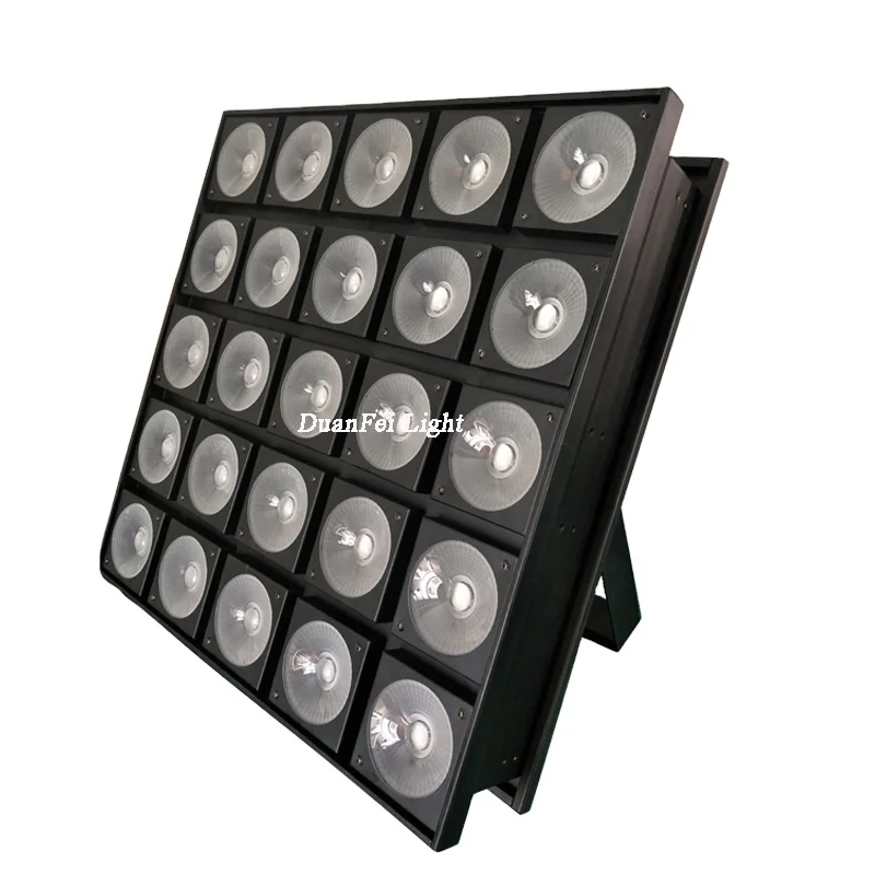 dj equipment stage cob led blinder light pixel dot lyre wash 25x30w rgb 3in1 led matrix light