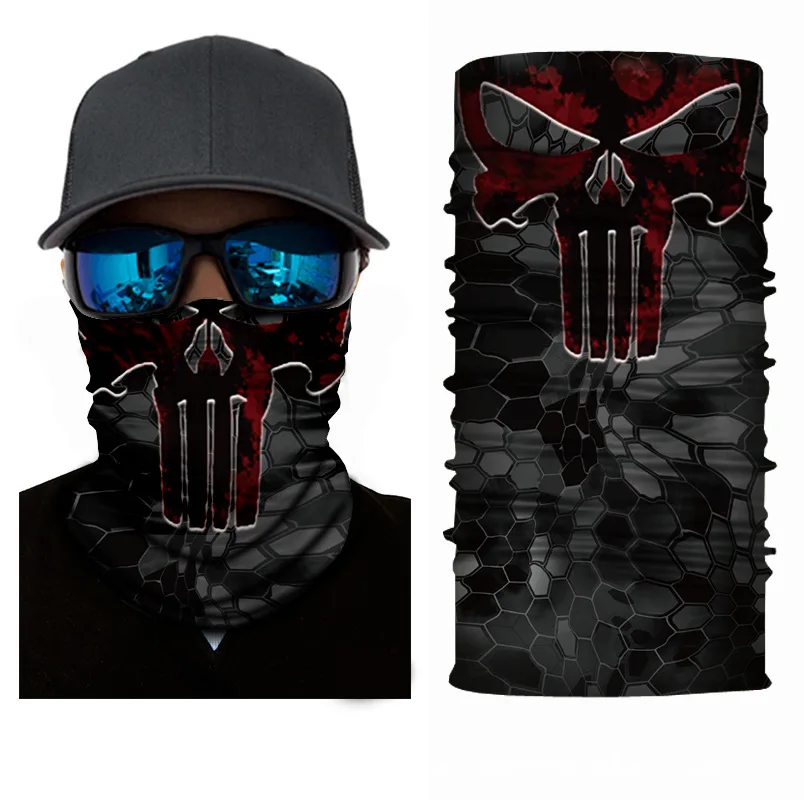 Custom OEM Neck Gaiter Mask Scarf UV Cooling Buffs Tube Bandanas For Fishing Running Hiking Riding Cycling Multifunctional