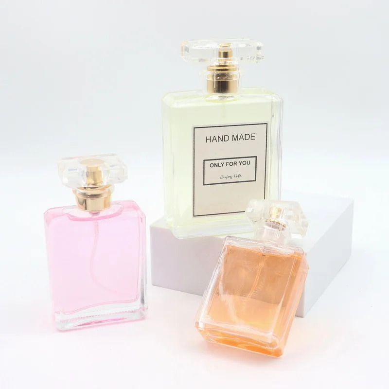 Custom 30ml 50ml квадратный флакон для духов с распылителем и футляром многоразового использования