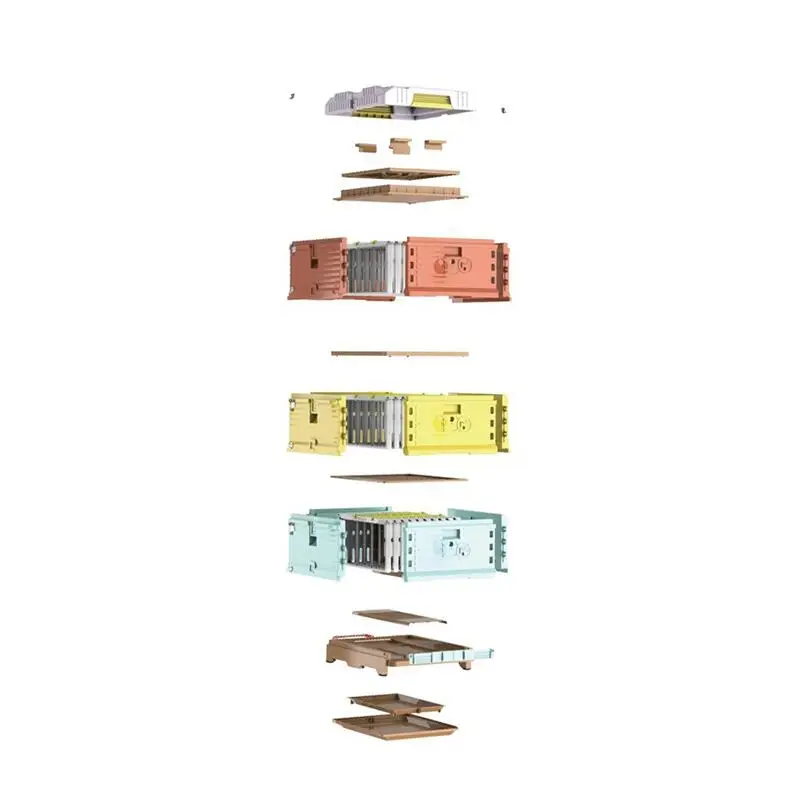 beekeeping supplier 3 layer bee hive box plastic bee hive box langstroth beehive