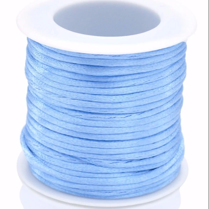 Nylon lacing cord 3mm silk braided cord