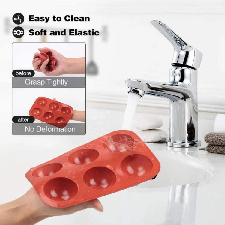 6 holes Half Sphere Medium Semi Sphere Silicone Baking Molds half sphere silicone mold