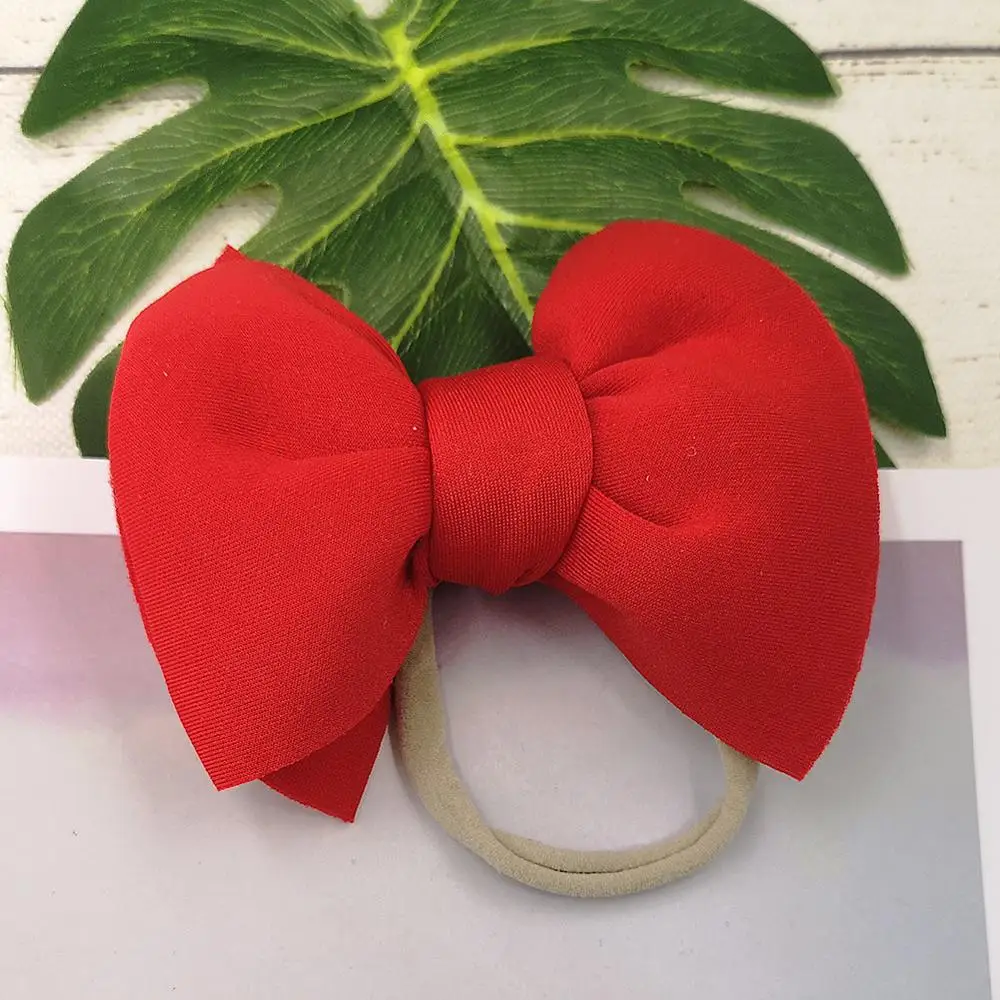 
20 Colors Baby Girl Space Cotton Headband Fashion Soft Candy Color Bohemian Bow Girl Infant Hair Accessories Headband 