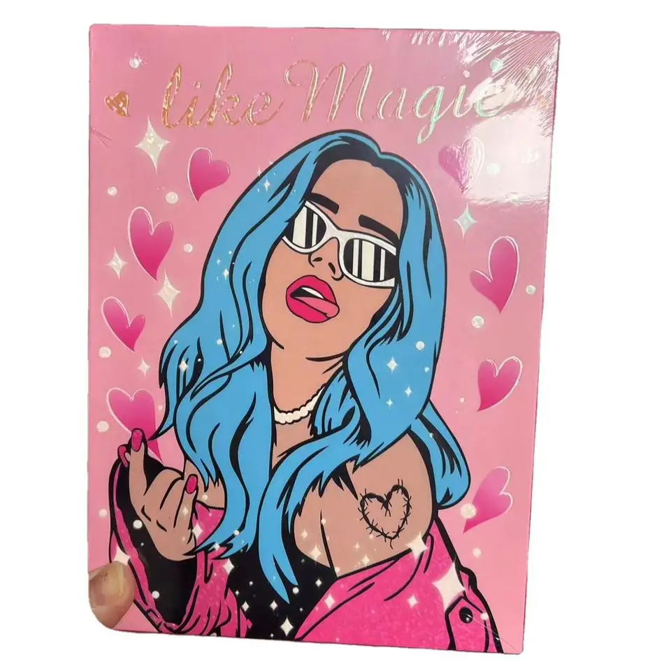 Bella Ultramo Cosmetics Wholesale eyeshadow palettes 4 Pages Karol G palette Long Lasting high pigment eyeshadow sombra de ojos