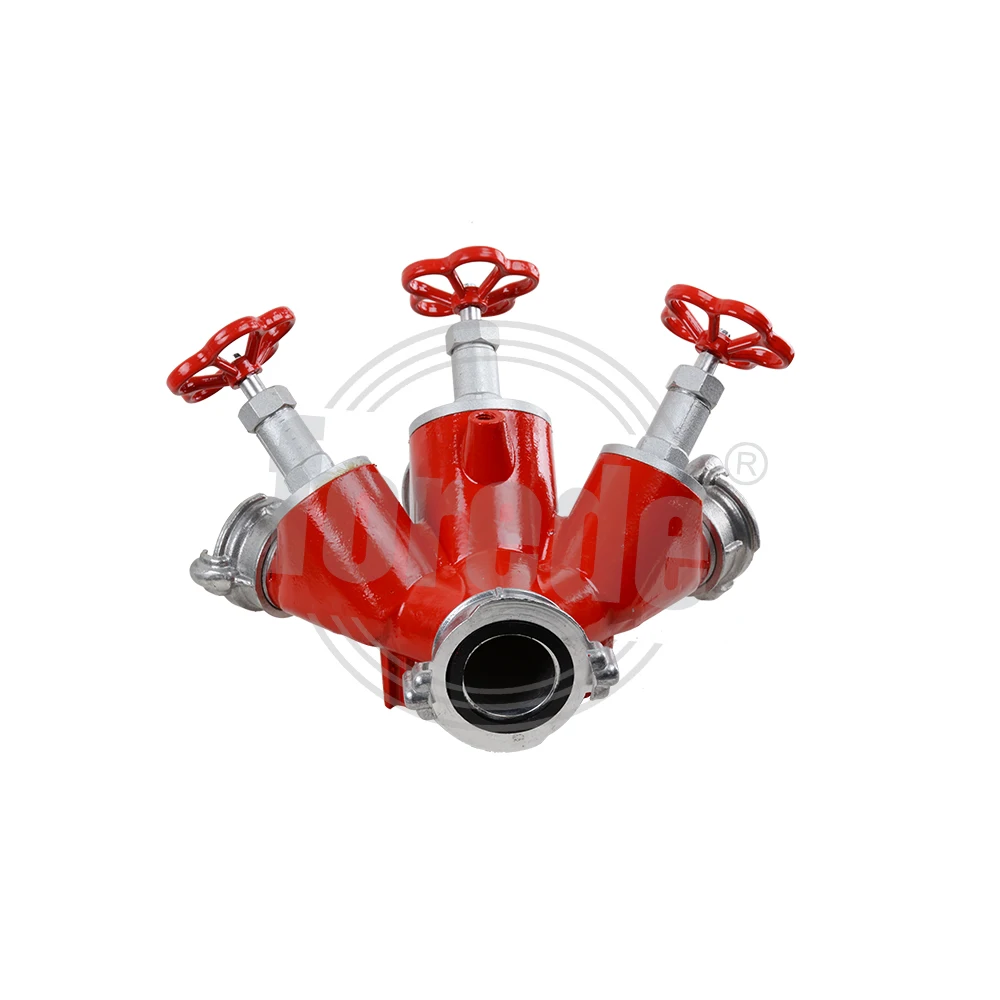 FOREDE  3 Way Fire  Breeching Inlet Screw Down Aluminum