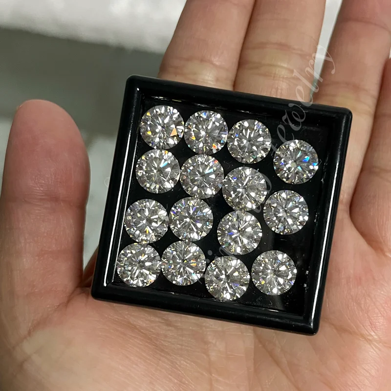 FL Clarity D Color Loose Moissanite 100% Pass Tester 3 Excellent White Round Lab Created Diamond Moissanite 1 2 3 Carat Stone