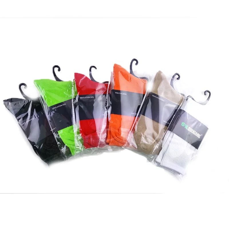 LOW MOQ custom design socks plain color logo custom stretchy sports excellent quality socks