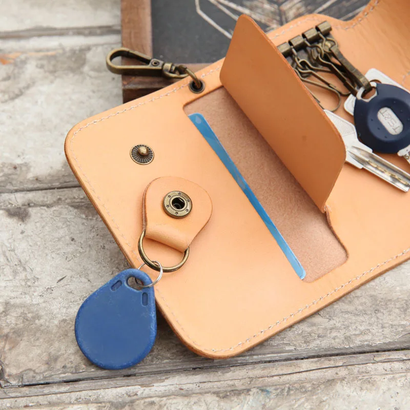 Best Real Men Compact Key Holder Leather Custom Key Case 5117