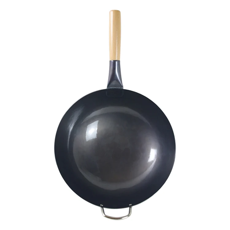 custom kitchen accessories health non-coating cooking wok cuisine iron fast food Fry pan