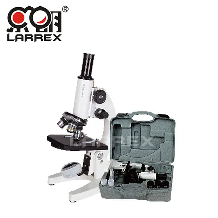 LARREX 4X/10X/40Xs биологический монокулярный микроскоп для школьника
